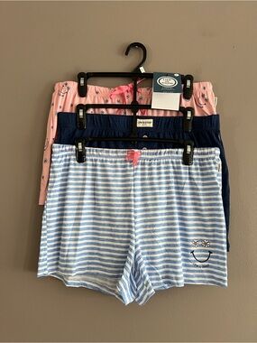 Life Is Good Women's Large 3 Pk Pajama Lounge Sleep Shorts Drawstring Stretch